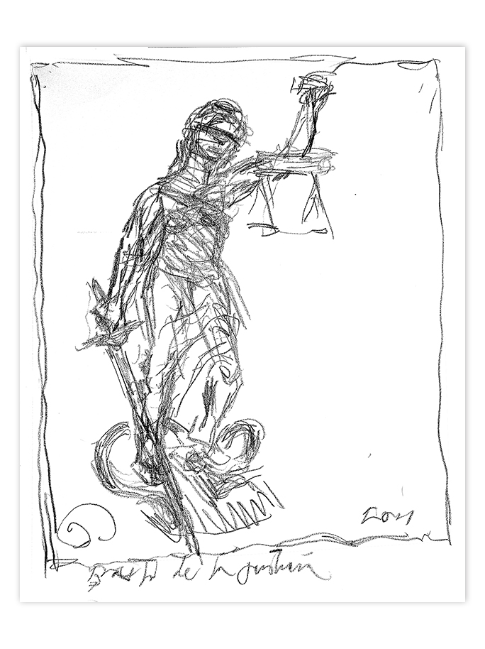 "Boceto de La Justicia"